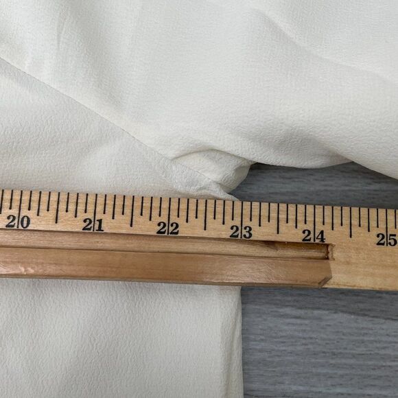 Hill House The Simone Slit Open Back Maxi Dress Coconut Milk Crepe Cream White M - Picture 13 of 13